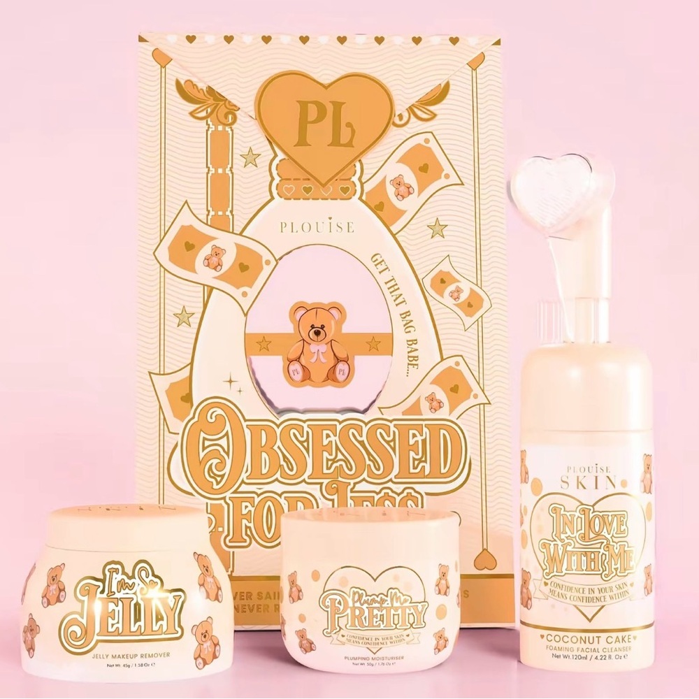 P. Louise Obsessed for Less Coconut “Teddy” collection Bath & Body Set New